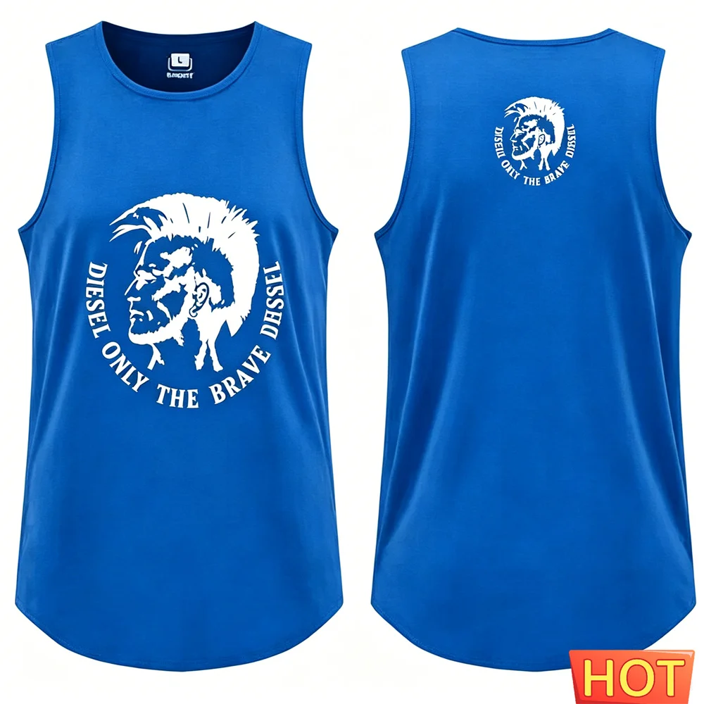 Summer men's y2k vest Solid color sleeveless T-shirt ventilate men's t-shirts and tank top clothes for man Graphic tank top men