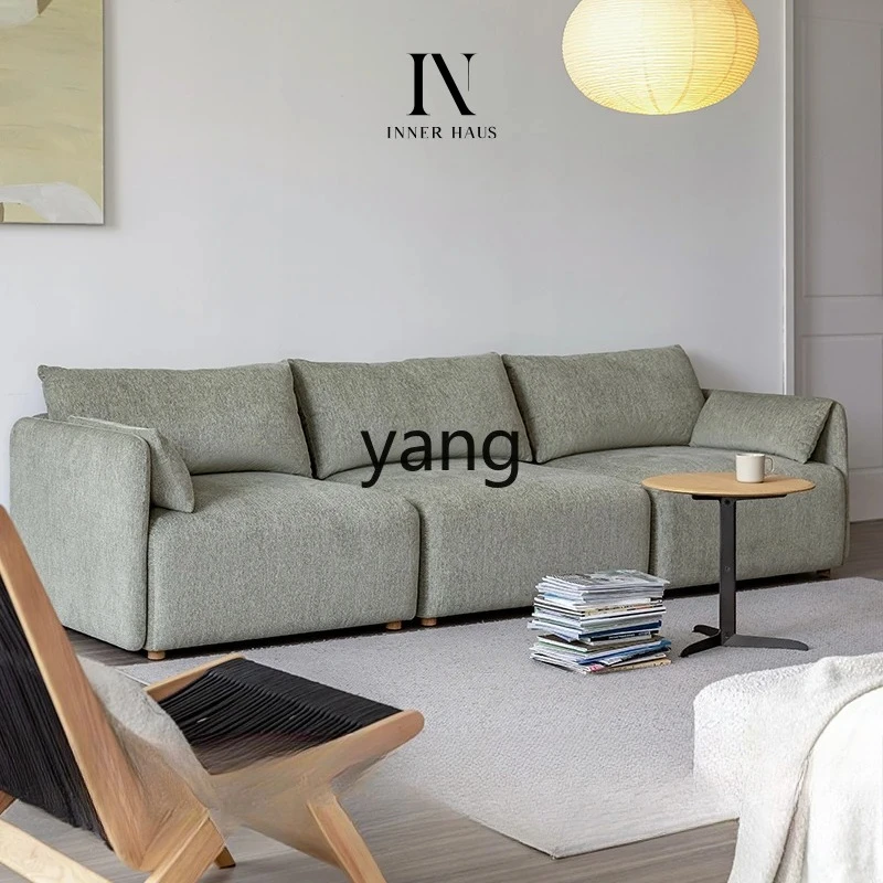 LTTM  Italian minimalist living room sofa Modern minimalist straight row green module combination sofa