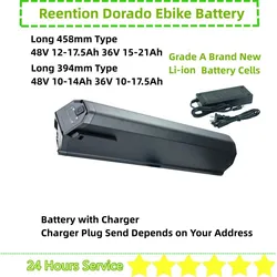 Reention Dorado E-bike Battery 48V 10Ah 10.4Ah 12Ah 12.5Ah 13Ah 16Ah 17.5Ah for Pace 500 Step Through Juiced NCM Gotrax EBE5