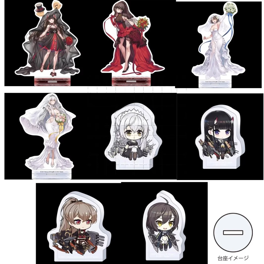 Game Azur Lane Acryl Stand Figuur Pop Anime MNF Jean Bart IJN Noshiro USS Baltimore Sleutelhanger Model Plaat Cosplay Speelgoed Gift
