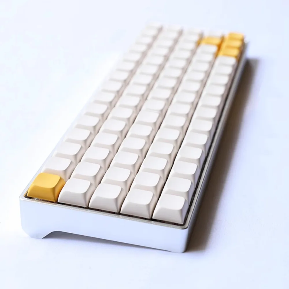Echome-teclas con tema de Color sólido, teclas personalizadas Pithy PBT Artisan para teclado mecánico, 97 teclas, XDAL, perfil de bola, regalo