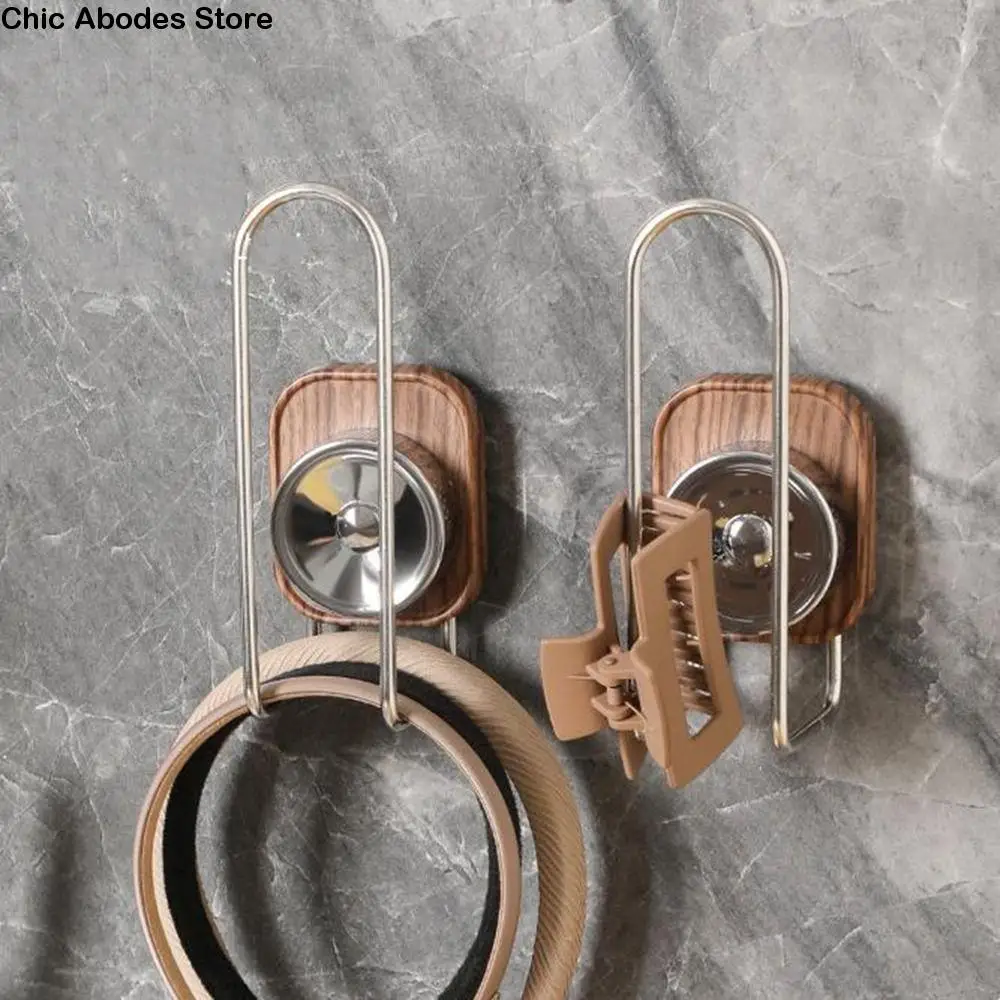 

Practical No-Punch Suction Cup Hook Seamless Space Saving Headband Storage Rack Wall Mounted Bathroom Adhesive Hook Living Room