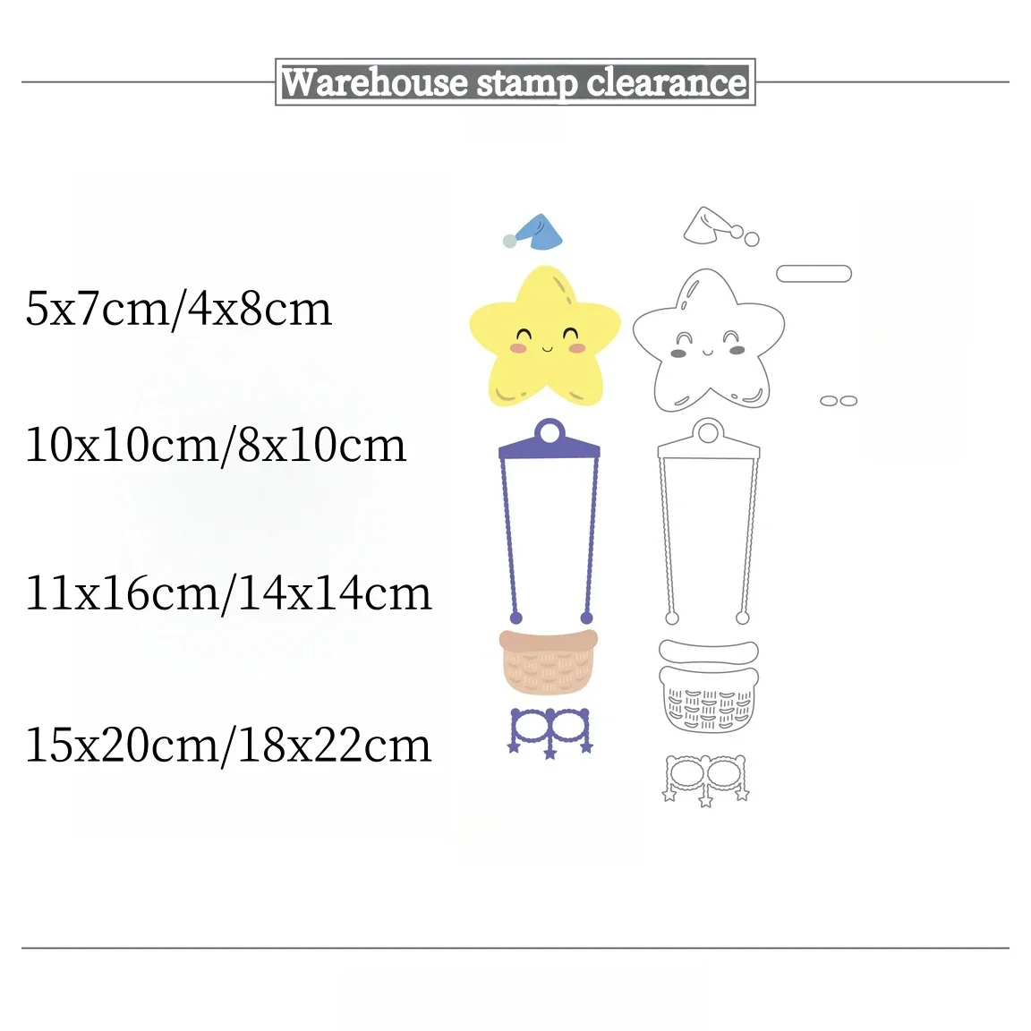 

(0.5$-1$)Warehouse Clear stamp Clearance,Stamps of different sizes,stamp for DIY Scrapbook Craft Template Greeting Card