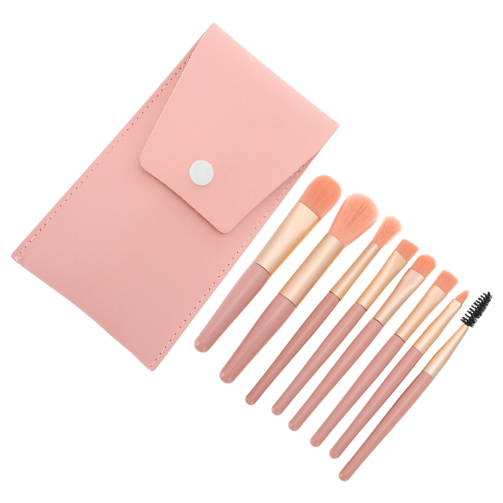 1Set Gesichts-Make-up-Pinsel-Set, weiche synthetische Borsten, leicht, kompaktes Design für Reisen, Frauen, Make-up-Zubehör, Beauty-Tools