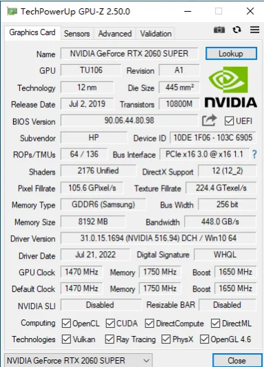 JIESHUO NVIDIA RTX 2060 SUPER 8GB 2176SP Gaming Graphics card GDDR6 GPU 256bit rtx2060 Super 8g PC Desktop Video Offic 2060s rtx