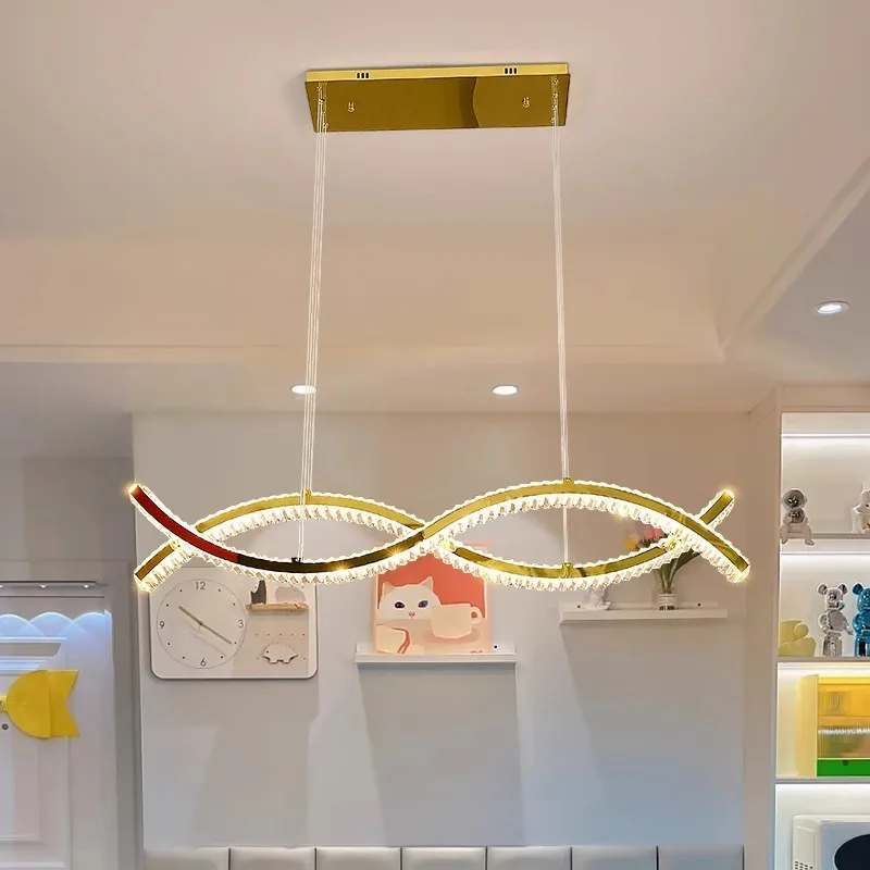 Современные украшения дома, салонные лампы для гостиной, умные хрустальные подвесные светильники, столовая, внутреннее освещение