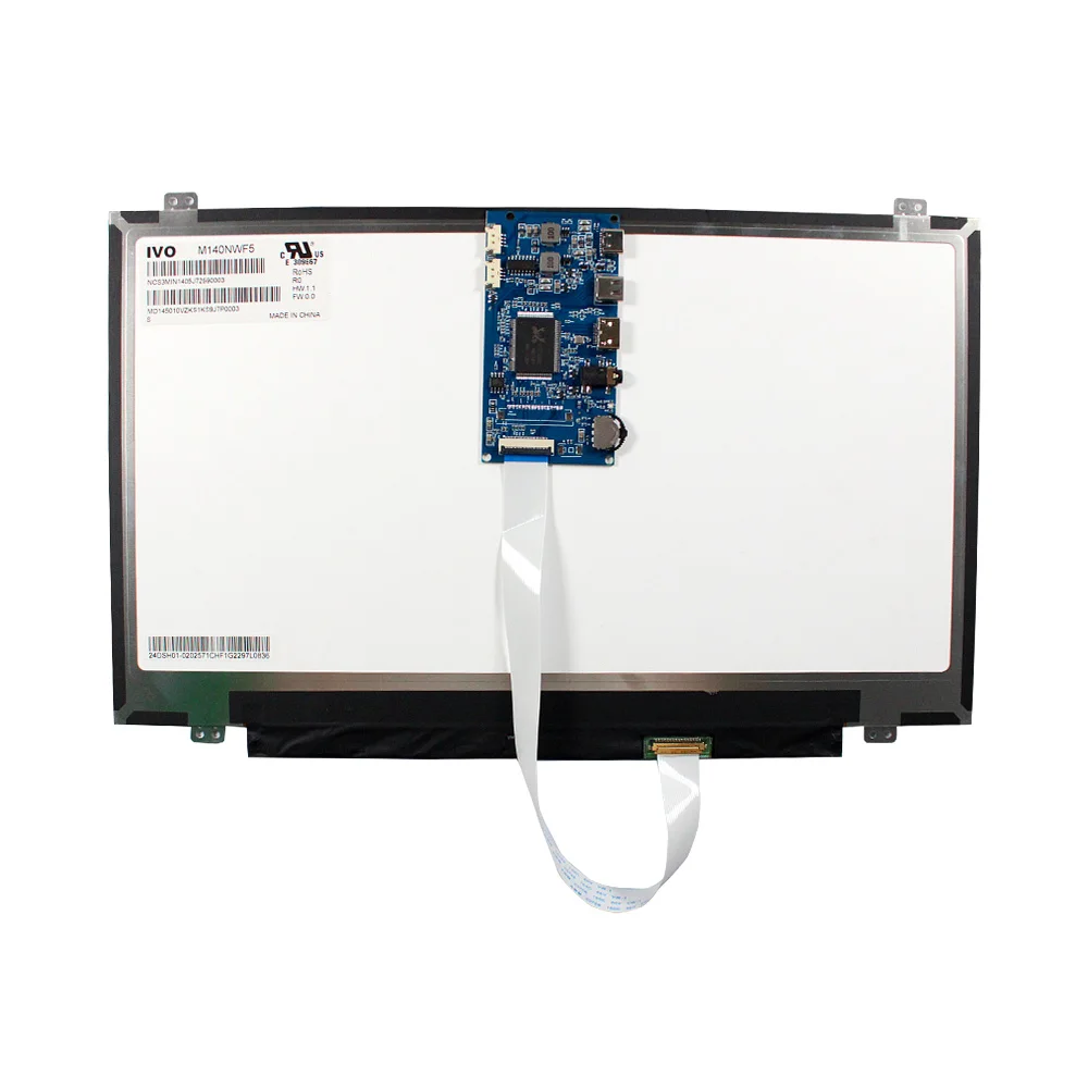 Type-C Lcd Driver Board Edp 30Pin 14 Inch Ips Lcd Panel 14