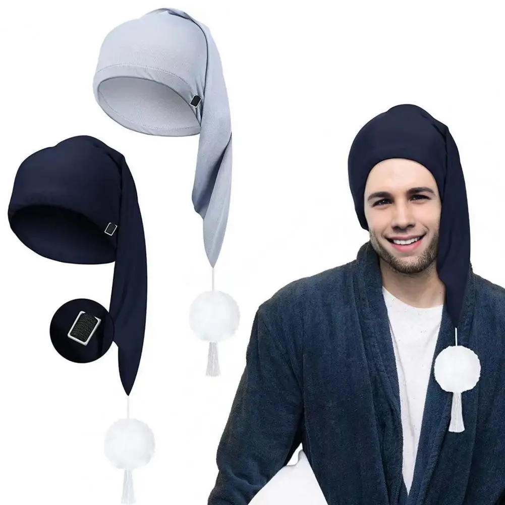 

Unisex Night Sleeping Hat With Pom Ball Adjustable Beanies Elastic Design Thermal Hat For Cold Weather Autumn Winter Hat