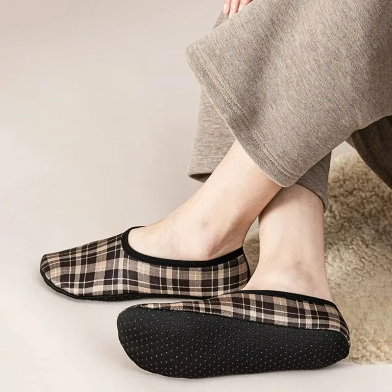 Home Fuzzy Slippers Socks Men Indoor House Male Soft Comfy Fluffy Winter Non Slip Grip Warm Plush Lazy room Shoes Flat thermal