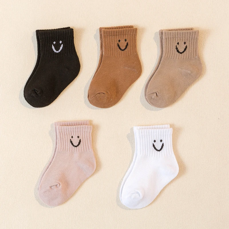 10 Paar Babysocken mit niedlichem, lustigem Gesicht, Emoticons-Muster, bequeme Kinder-Socken für Jungen und Mädchen – Detail 6