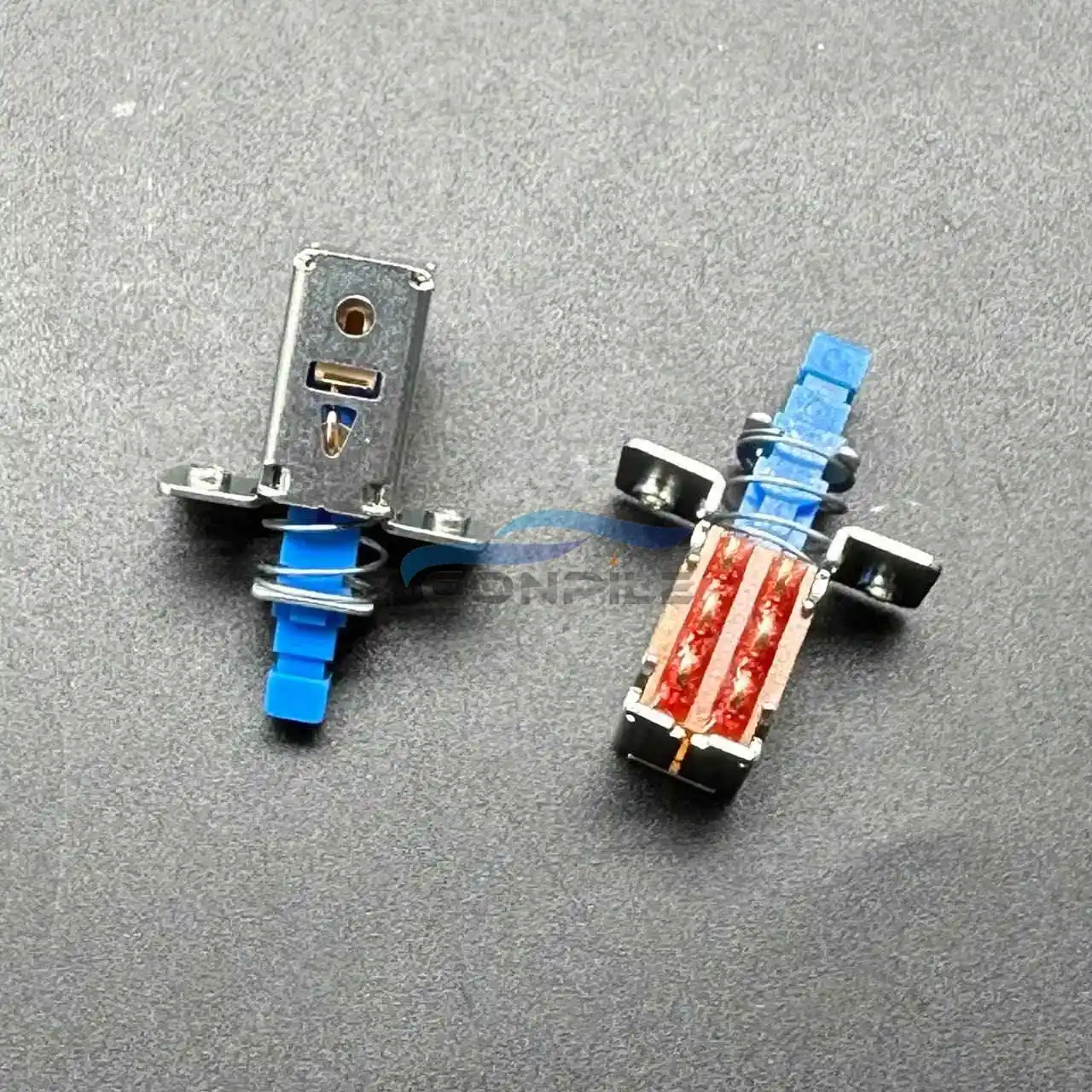 original 2pcs for ALPS self-locking switch SPPJ225800 horizontal push-pull keys 2 rows 6pin wiring feet