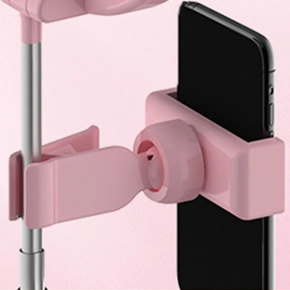 ارتفاع قابل للتعديل مرآة لوضع مساحيق التجميل ملء دعامة إضاءة قاعدة ثابتة قابلة للطي ملء ضوء حامل هاتف عالمي محمول #3