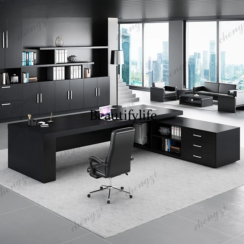 T41 Atmospheric Beautiful Office Desk Comfortable President Popular Office Desk Written Working Offcie Furniture El Escritorio