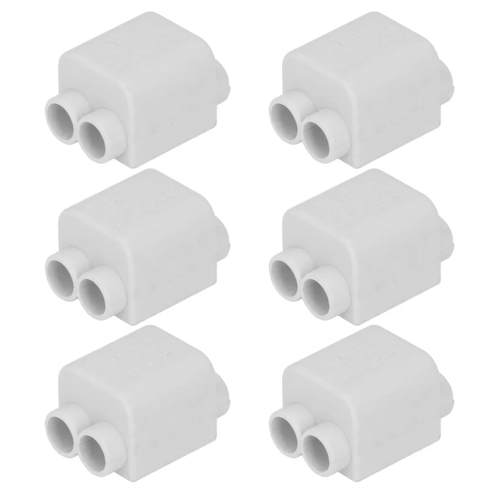 

6 шт. ZK‐1216 проводной разъем без разрыва, 1000 В, 100 А, T-образный разветвитель 2,5-16 мм2, электрический провод, соединительная клемма высокой мощности