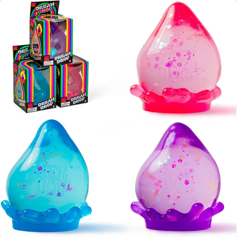 

Сенсорная игрушка-сжиматель Schylling NeeDoh Dream Drop с мечтательным гладким сжиманием, 3, высокий цвет, может различная упаковка из 1 шт.