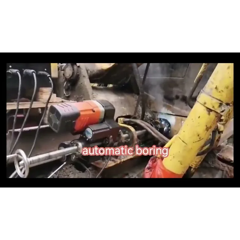 50 Portable Drilling and Welding Machine for Construction Machinery Portable Linear Boring Machine Single Welding Length 300mm