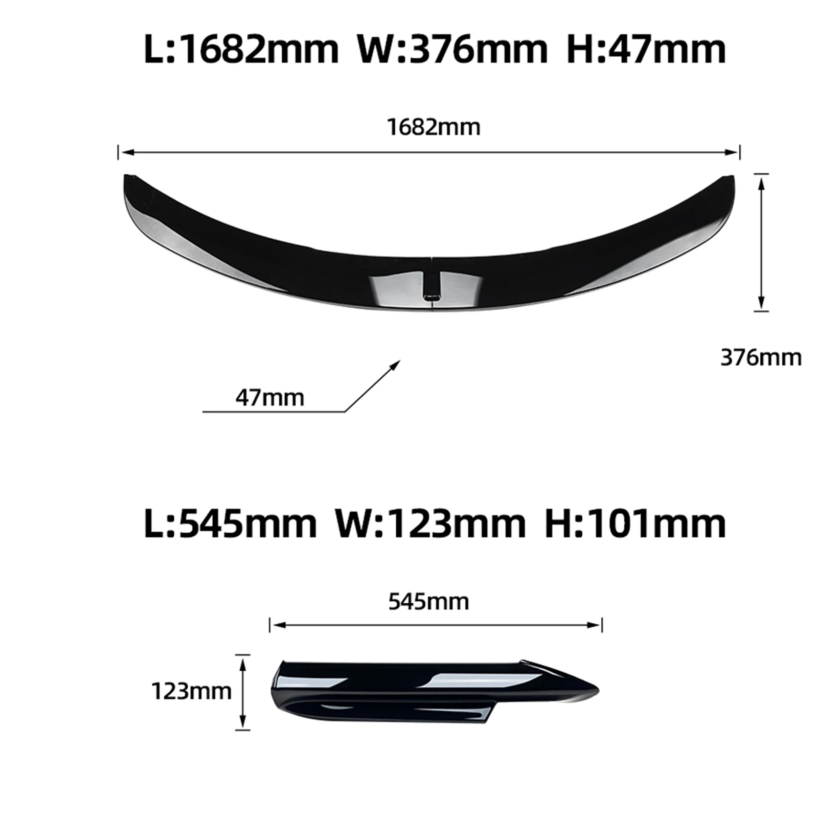 For BMW 3 Series E90 E91 M-Tech Sport Pre-LCI 320i 325i 2005-08 Front Bumper Spoiler Lip +Side Fog Light Air Vent Splitter Cover