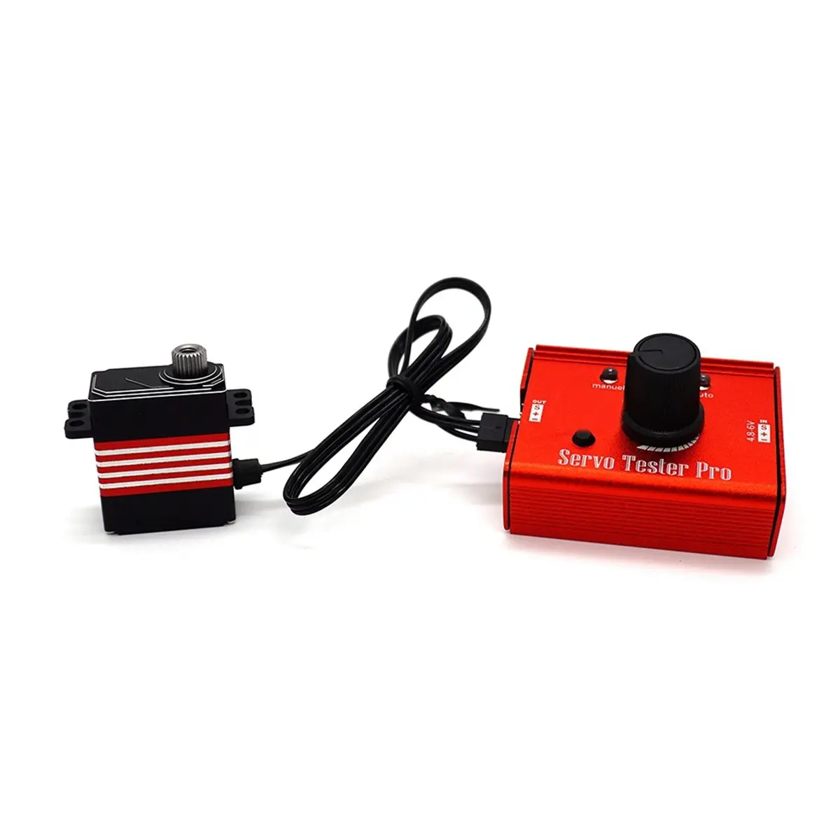 

(A30I) Universal RC Model Parts Servo or ESC Metal Tester ESC Checker Master 4.8-6.0V for RC Plane Car Boat Drone Servo Tester