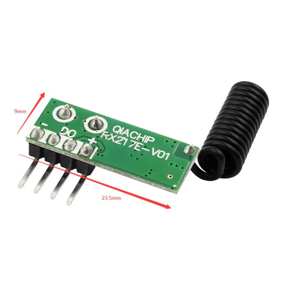 QIACHIP 433 MHz odbiornik RF Superheterodyne UHF ASK RF 433.92Mhz zestaw moduł zdalnego sterowania mały rozmiar niskiej mocy dla Arduino Uno