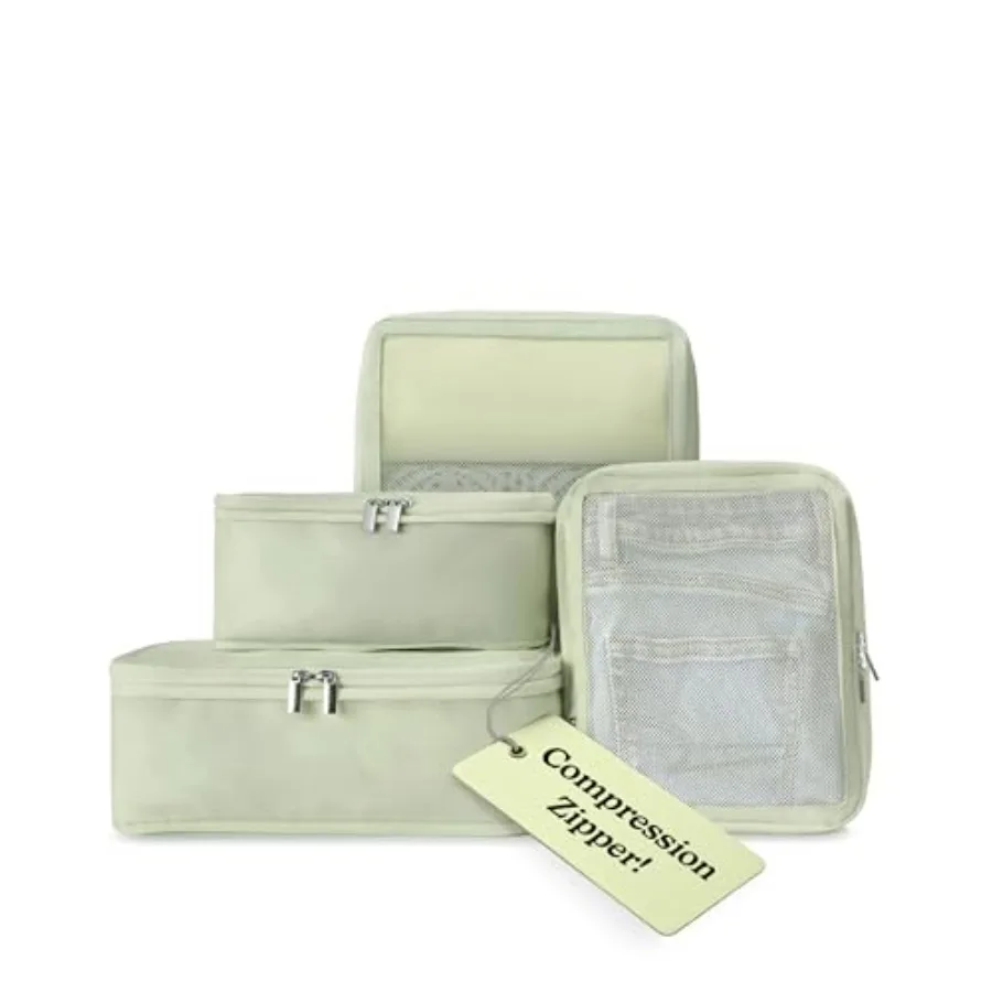 

Space-Saving Compressible Packing Cubes for Travel Lightweight Luggage Organizer Bags for Suitcase and Backpack Ideal for Women