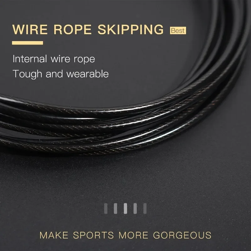 Speed Jump Rope 360° Swivel Ball Bearing Adjustable Steel Coated Rope Workout Fitness Training Boxing Exercises Skipping Ropes