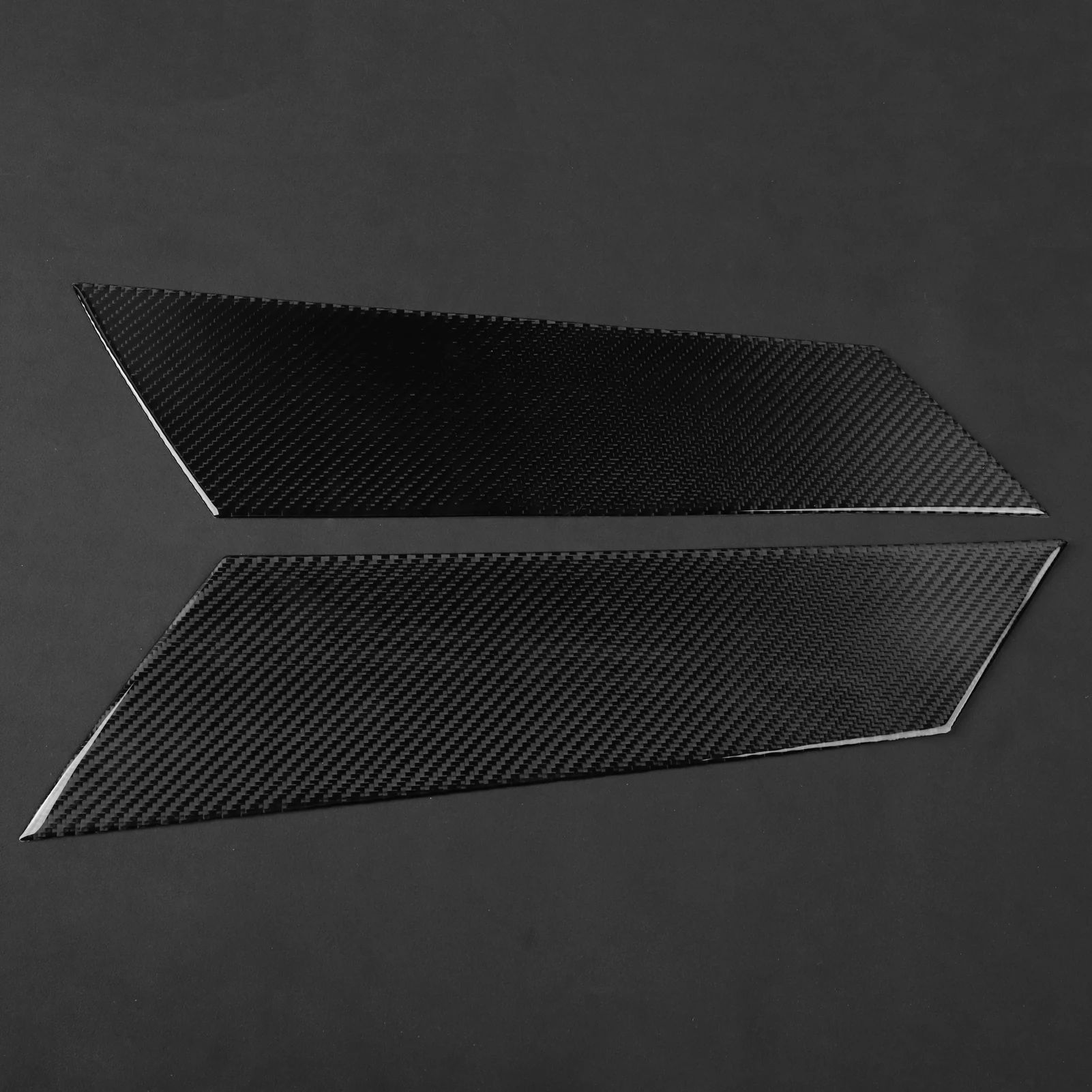 لفورد اكسبلورر 2020 2021 2022 2023 ألياف الكربون الخارجي D-عمود لوحة غطاء الزخرفية اكسسوارات السيارات لاصقة تزيين #5