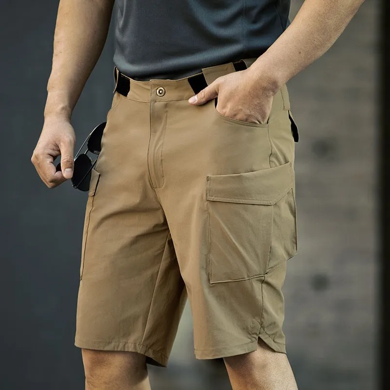 

Summer Thin Shorts Men's Multi-pockets Quick Drying Sports Short Trousers Outdoor Work Clothes Cargo Shorts