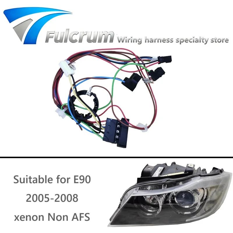 

Подходит для BMW 3 серии E90 320 325 330 2005-2008, ксеноновый жгут проводов фар, группа проводов, внутренняя, без AFS