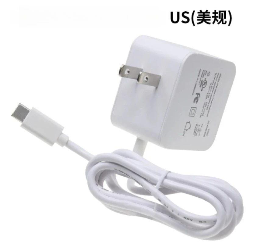 27W Type-C Power Adapter Multi Plug Optional US EU UK Standard Plug Portable Single Board Computer Power Supply Charger