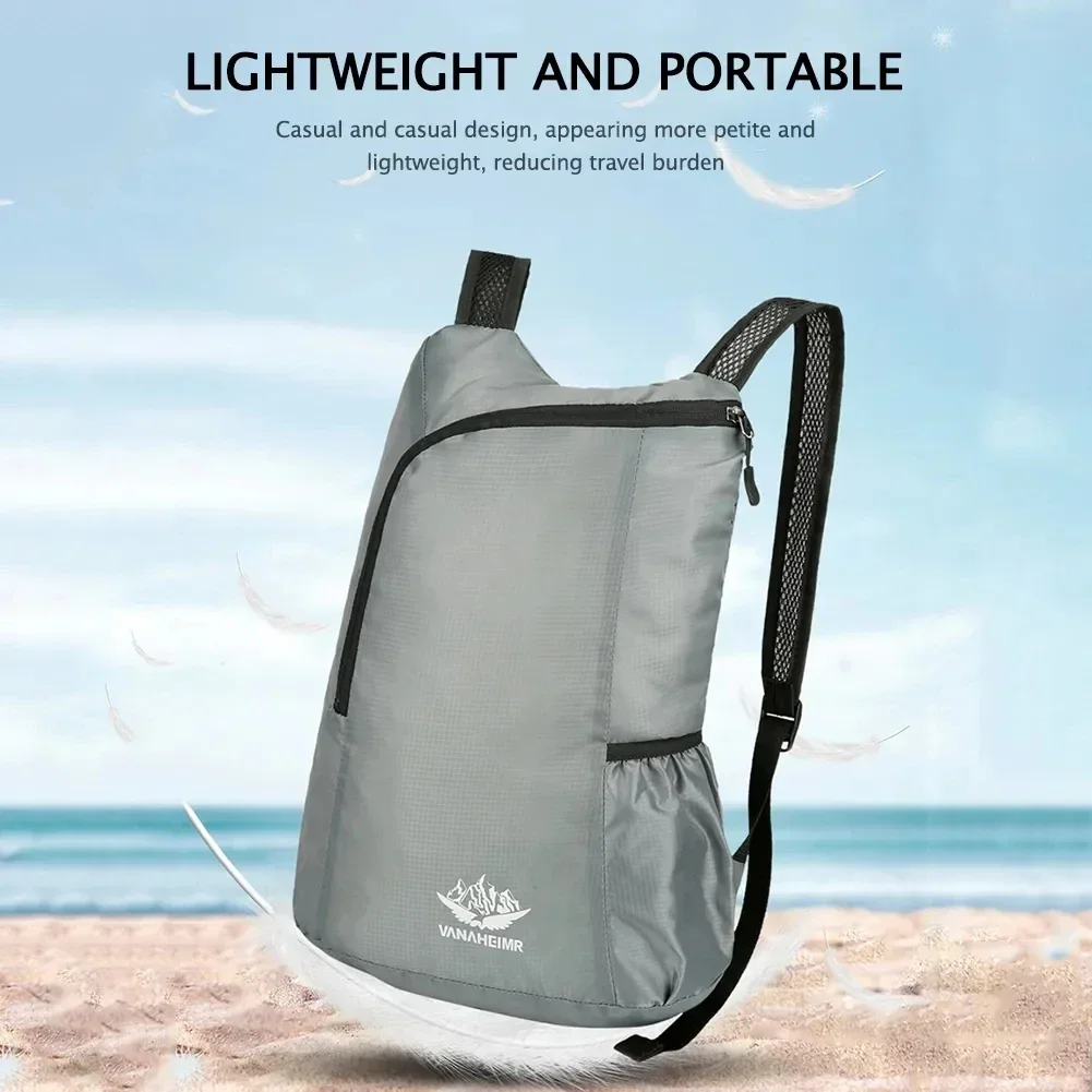 20L Unisex Waterproof Sport Bag Lightweight Portable Foldable Women Men Outdoor Backpack Camping Hiking Travel Daypack Leisure