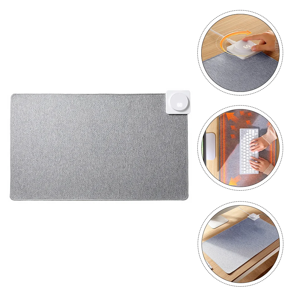 75 W Hand Warmer Mouse Pad Heating Tabletop Mat Desk Pu for Home Heated