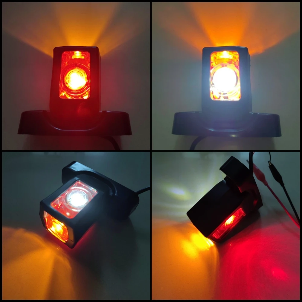 2Pcs LED Truck Sidelight 12V 24V Parking Lights Trailer Position Light Cargo Car Rabbit Light Side Marker Accessories Parts