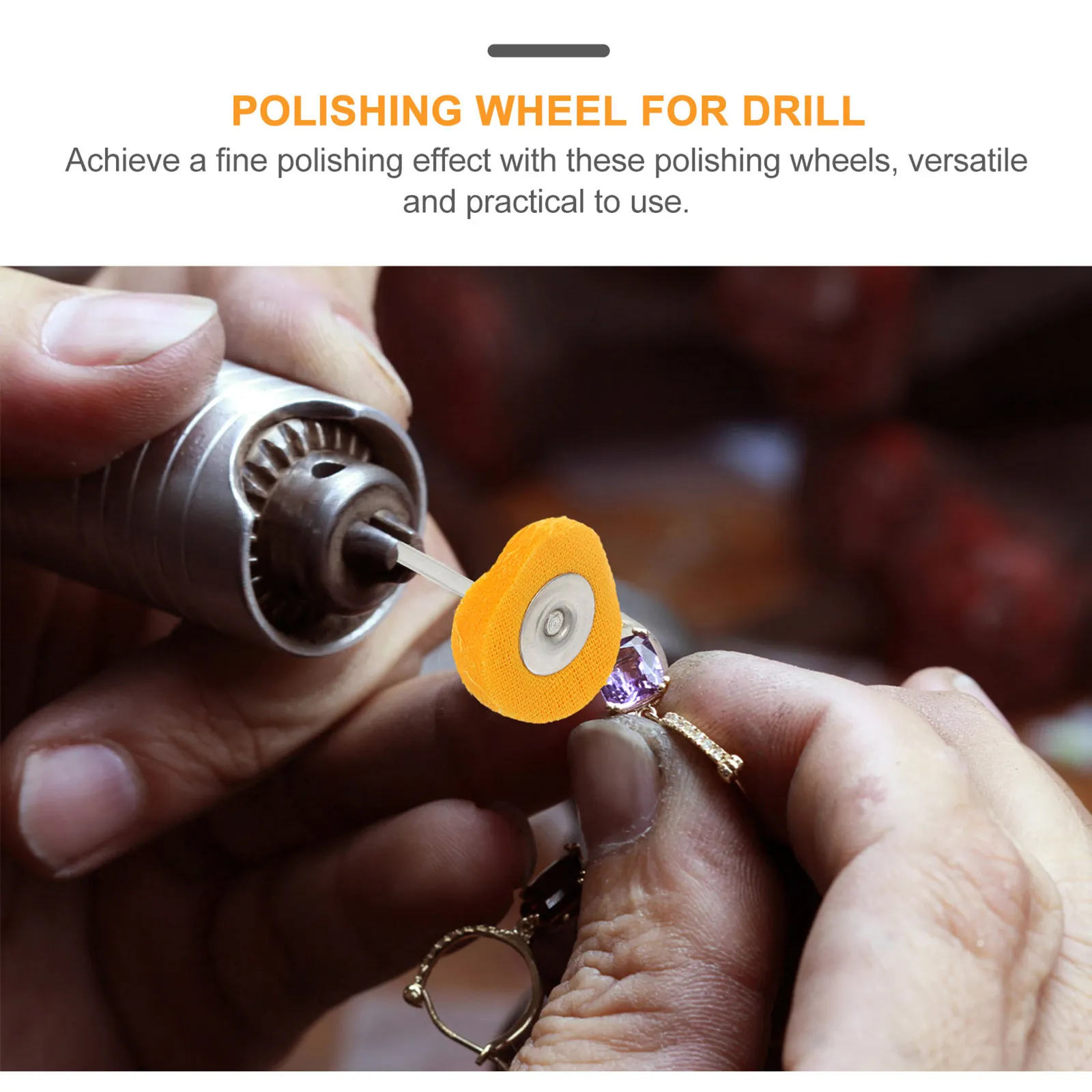 50Pcs Polishing Buffing Wheel Mini Rotary Tool Scuff Pad Kit for Jewelry Metal Watch Detailing Polishing Set Abrasive Wheel - view 2