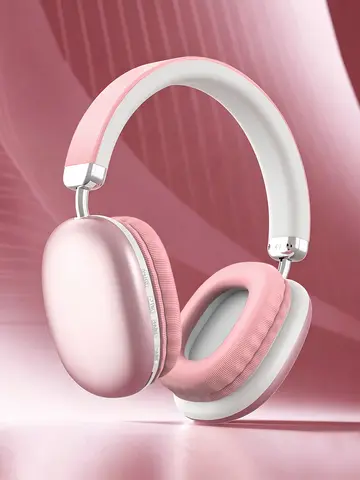 Wireless Over-Ear Headphones, 5.3 Smart Chip, Long Battery Life,HiFi Music Gaming Comfortable Mic for iPhone Android PC