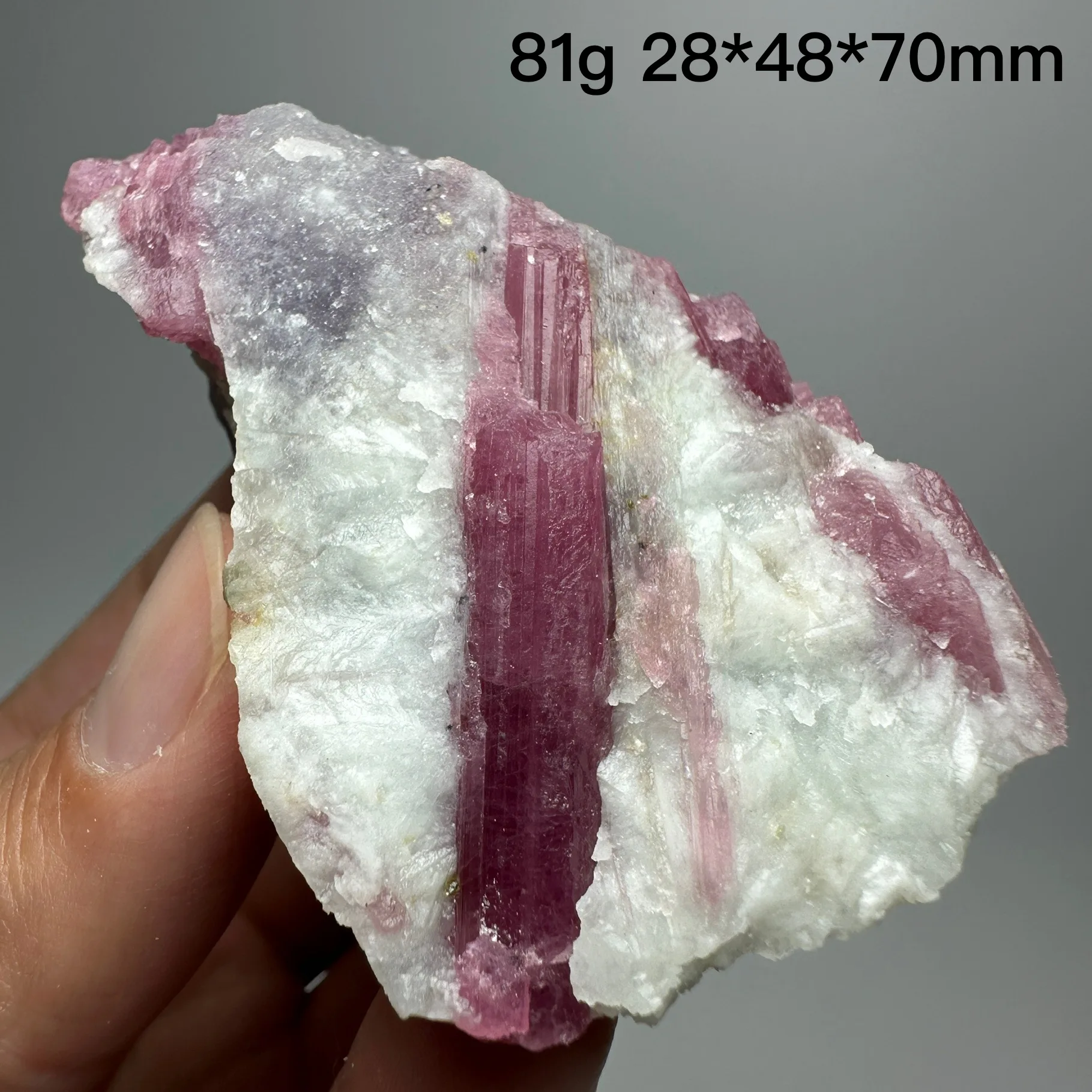 

Natural Brazil pink tourmaline mineral specimens + healing quartz crystals and stones rock gemstone
