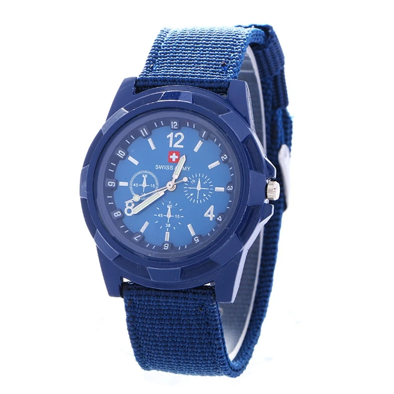 

Men's Casual Sports Quartz Watch Branded Military Quartz Wristwatch High Quality Nylon Strap Sports Watch Military Clock