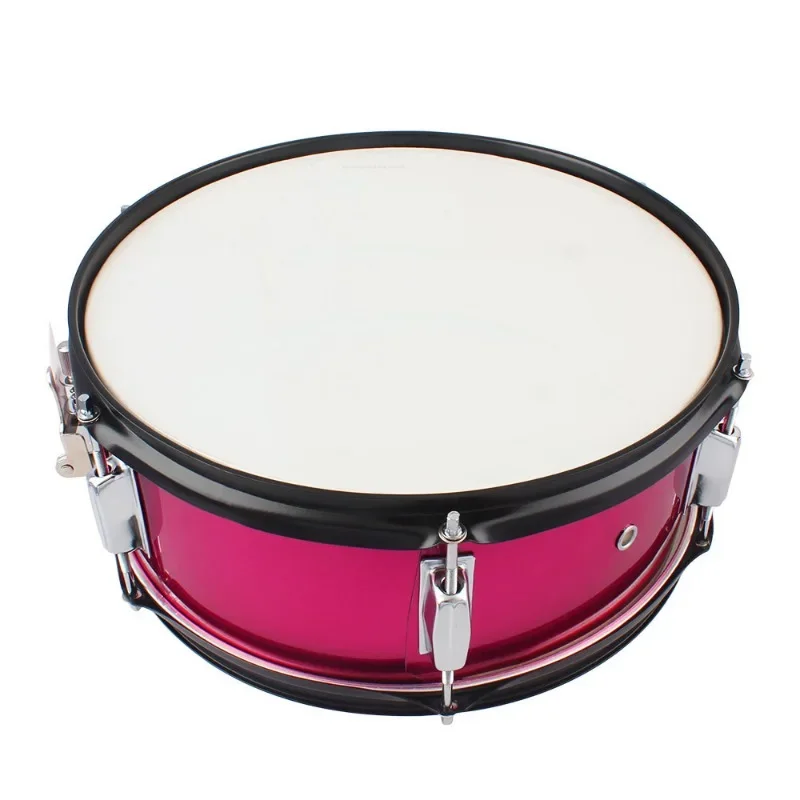 Small Military Drum Instrument Stainless Steel Red Small Military Drum Team Drum Student Drum  Band Percussion Instrument