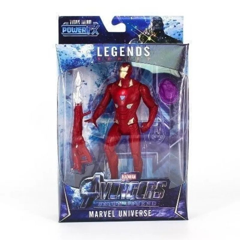 المنتقمون 4 سبايدرمان كابتن أمريكا الرجل الحديدي ثور أنيمي الطرفية نموذج الشكل لعبة الصبي شخصية منضدية الحلي