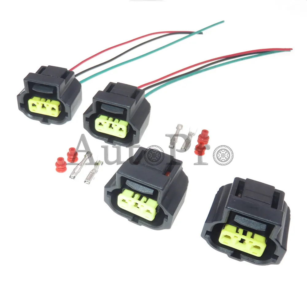 

1 Set 3 Hole 184032-1 AC Assembly Car Alternator Electric Wiring Waterproof Socket with Terminal For Ford Auto Wire Connector