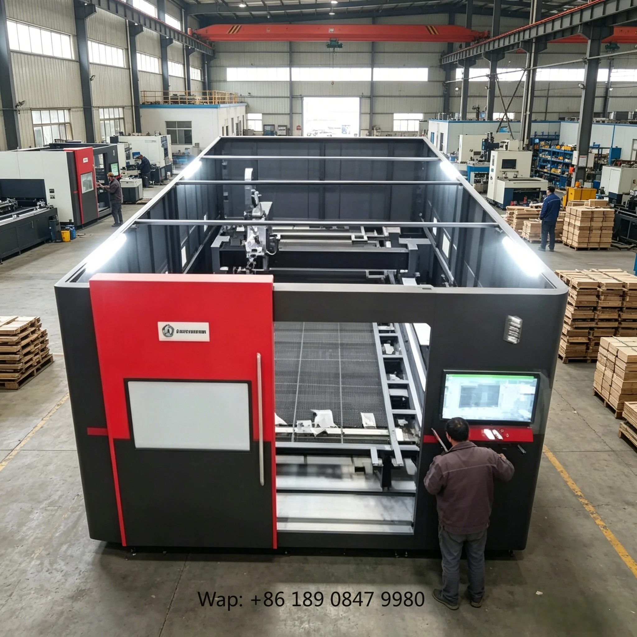 【Hot】RONGWIN 3D Fiber Laser Cutting Machine Gantry Type Dual-Drive   Water Cooling Cypcut Control Metal Cuttin