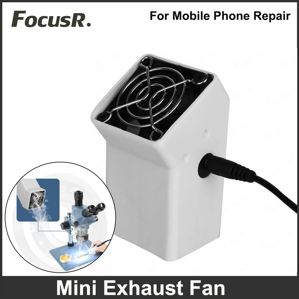 KAISI MA3 Mini Microscope Smoke Exhaust Fan USB Powerful  Mobile Phone Motherboard Repair Soldering Smoke Removal Purifier Tools