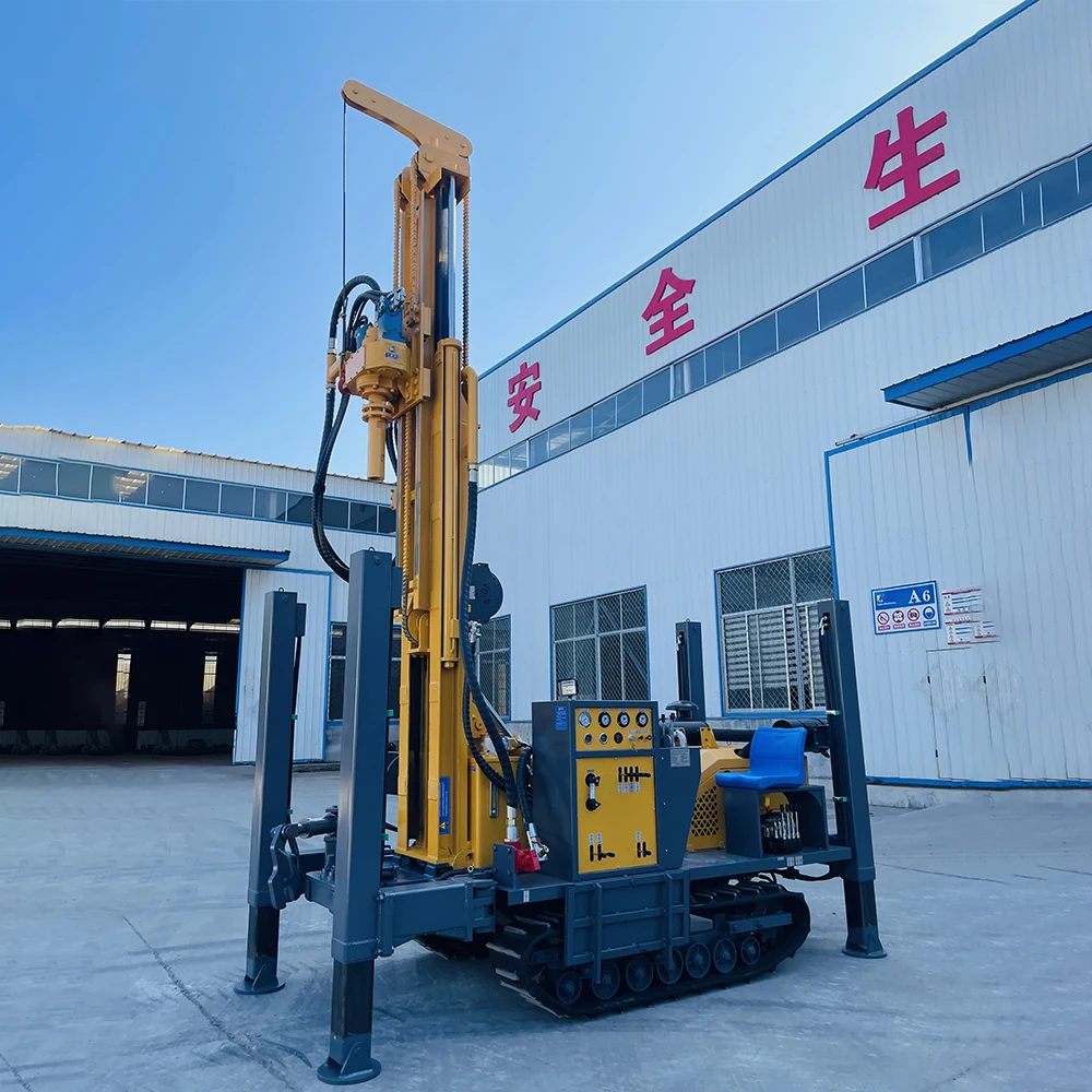 2025Professional Grade 400m Depth Hydraulic Rotary Rig With Mud Pump Water Well Bore Hole Drilling Rig