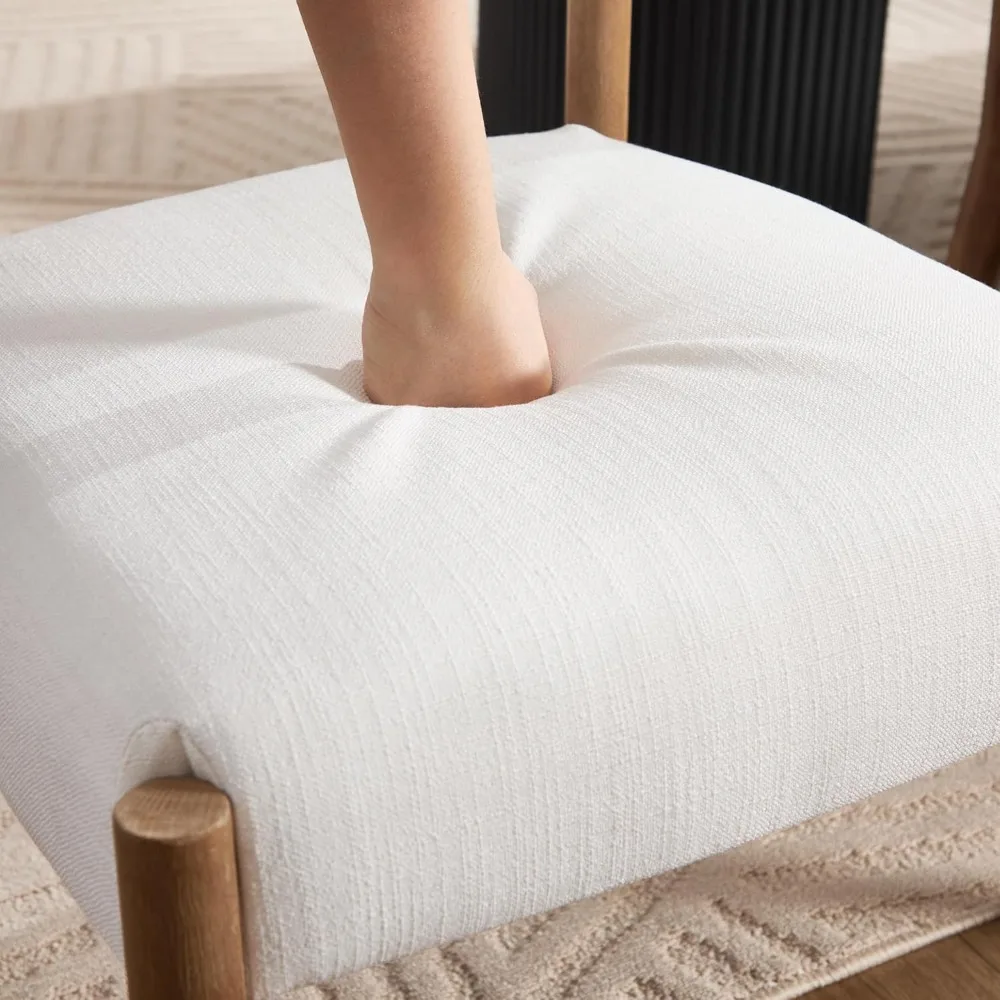 مجموعة كراسي تناول الطعام مكونة من 4 قطع، كراسي مطبخ منجدة مع ظهر مفتوح منحني، كراسي جانبية للكرسي المريح الحديث في منتصف القرن #4