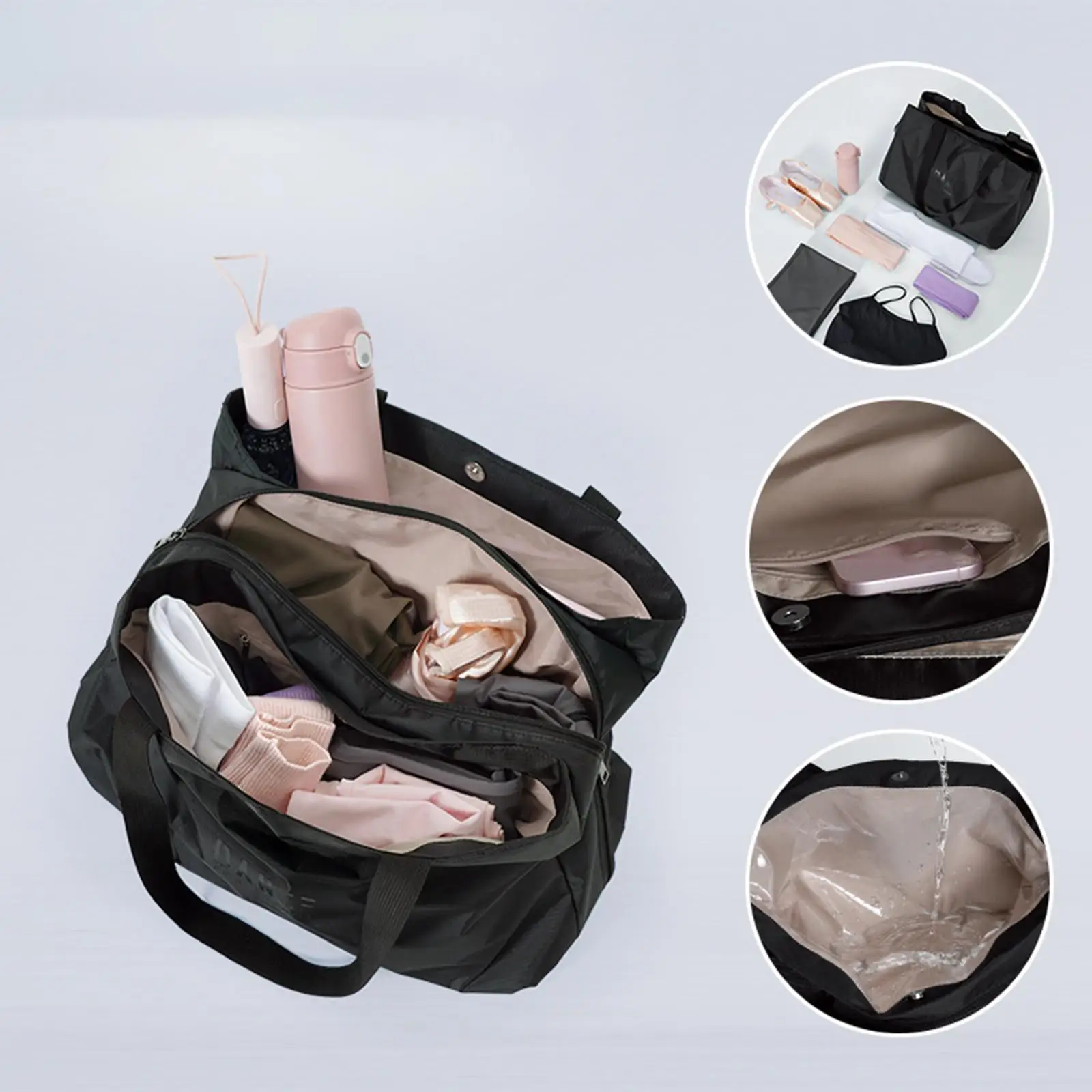 

Танцевальная сумка, портативные аксессуары, эргономичная для одежды, спортивная сумка для танцев, ночная сумка для тренажерного зала, фитнеса, гимнастики, кемпинга