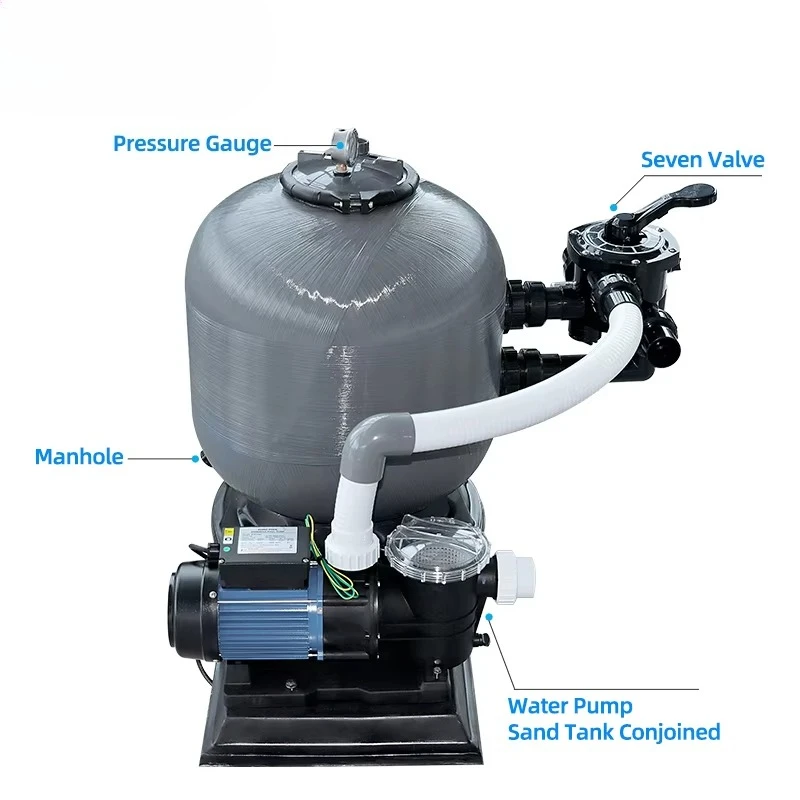 

Sand Filter Filter Pump Combination Glass Fiber Automatic Backwash Tank Equipment and Accessories Swimming Pool Sand Filter