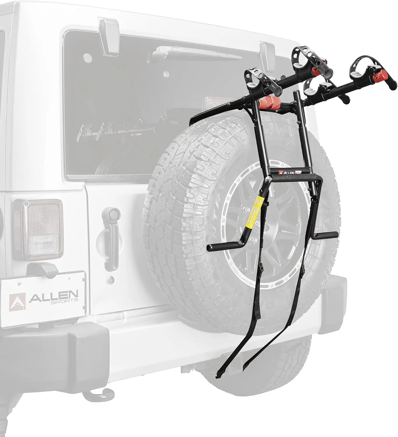 Universal 2-Bike Spare Tire Rack, Heavy-Duty Carrier for Easy Transport and Secure Storage