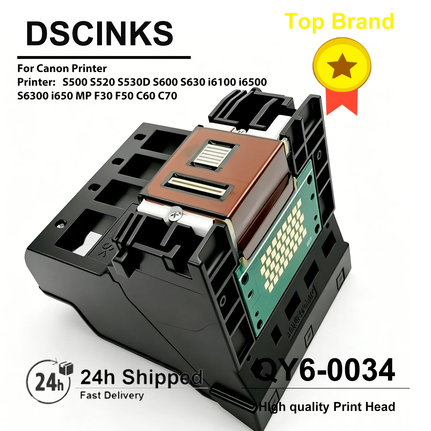 

1PC QY6-0034 Printhead for Canon S500 S520 S530D S600 S630 i6100 i6500 S6300 i650 MP F30 F50 C60 C70 Printer