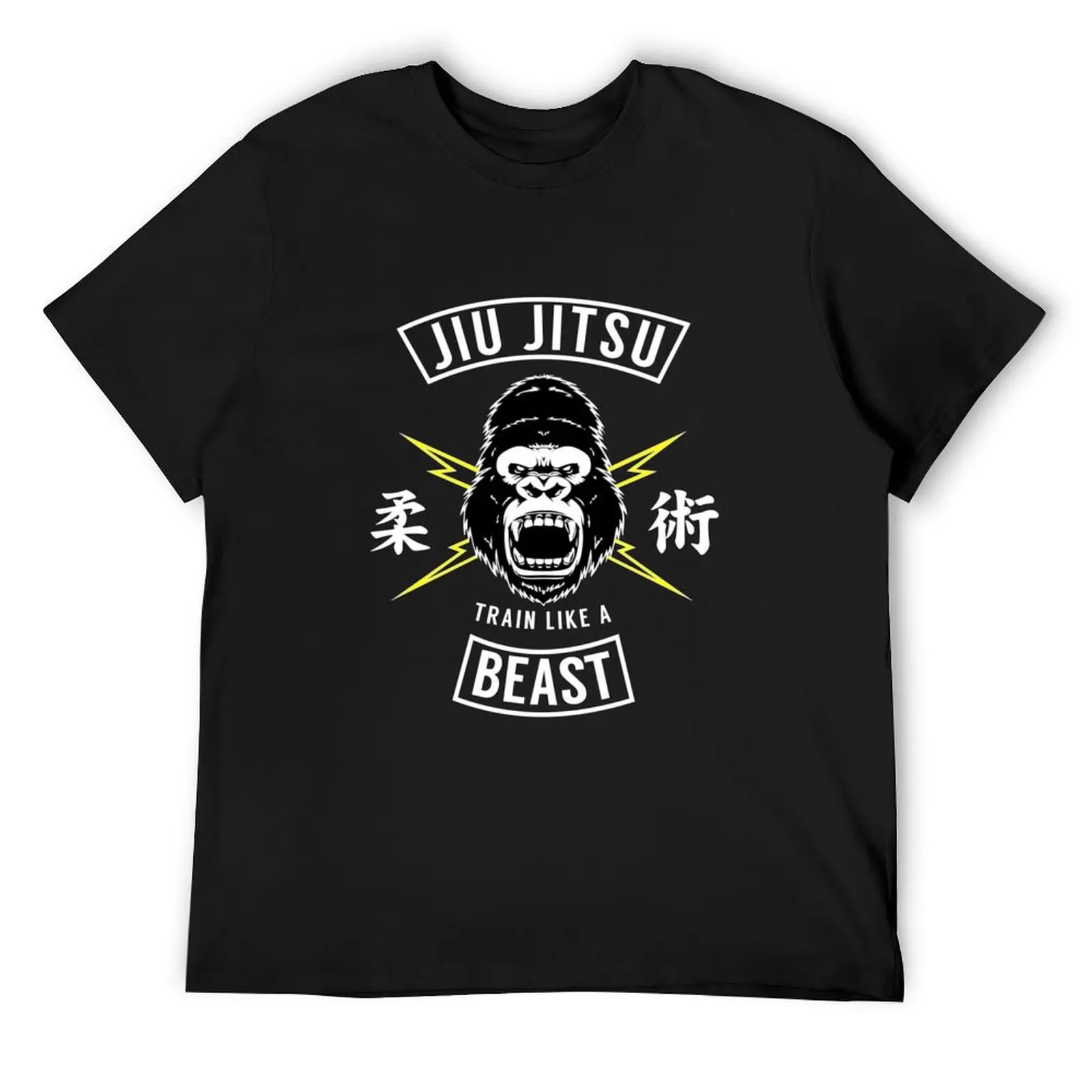 

Jiu Jitsu Train Like a Beast T-Shirt anime tshirt Luxury man korean fashion Funny t-shirts mens cotton t shirts