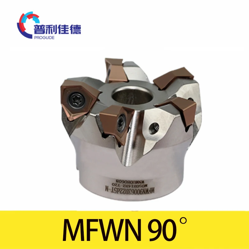 MFWN90 Double Sided Hex Heavy Cutter Head Milling Insert Disc MFWN900 WNMU0806 Original Proguide  Face Milling Cutters