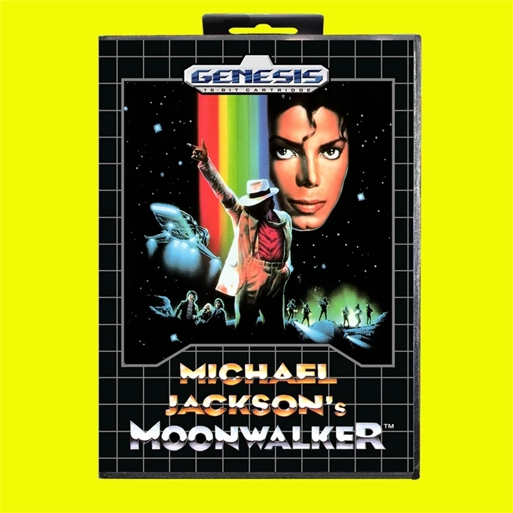 New Arrival Moonwalker Game Card With Retail Box For Sega Mega Drive